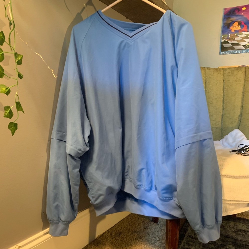 Sky blue windbreaker